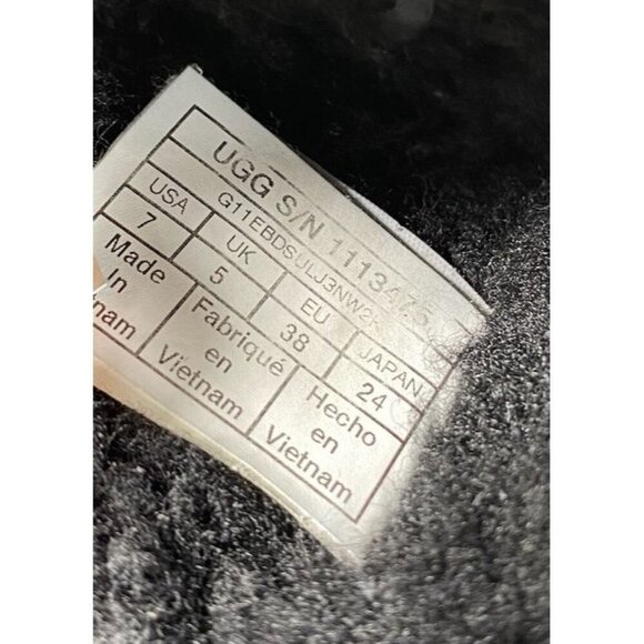 UGG Women's Fluffita Shade Fur Platform Slippers Sz 7 - Picture 4 of 6